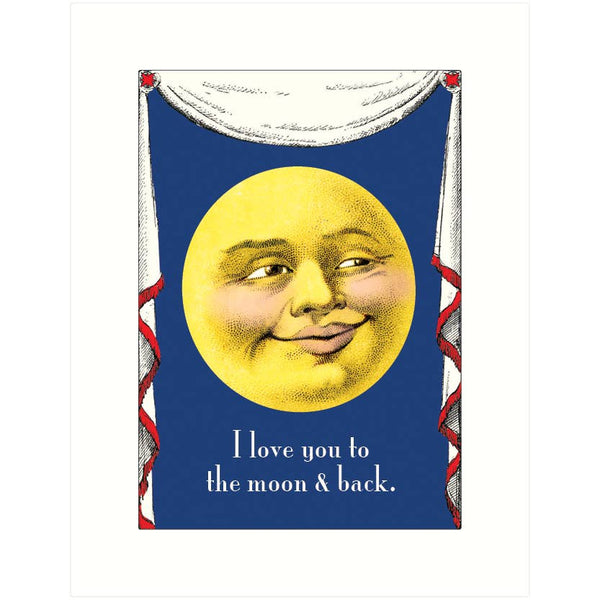 To The Moon Card | Love Card