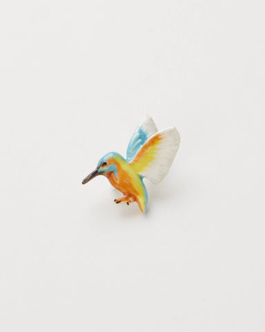 Enamel Kingfisher Brooch