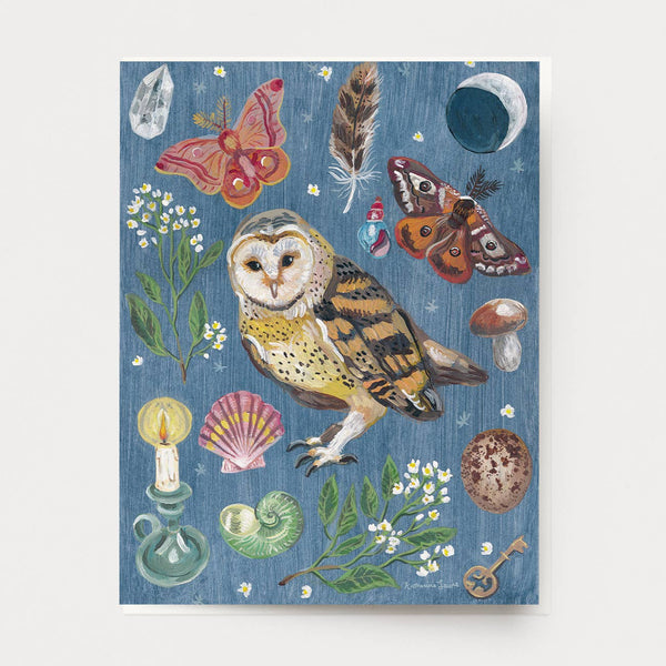 Owl Night Card