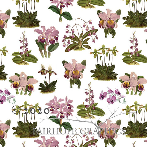 Orchid Gift Wrap - Purple