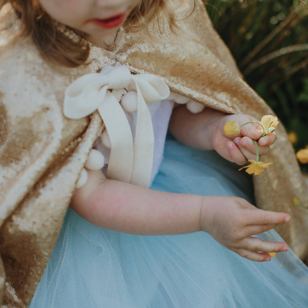 Antique Gold Pom Pom Cape