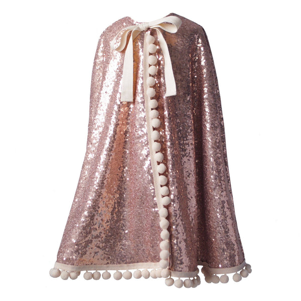 Rose Gold Pom Pom Cape