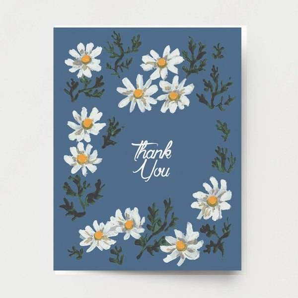 Daisy Wreath Thank You Card