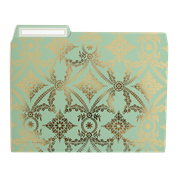 Sage/Gold Foil File Folders