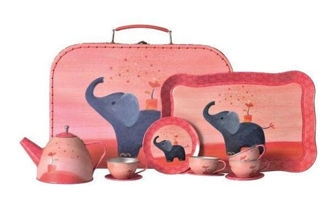 Elephant Tin Tea Set
