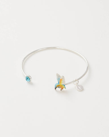 Enamel Kingfisher Bangle