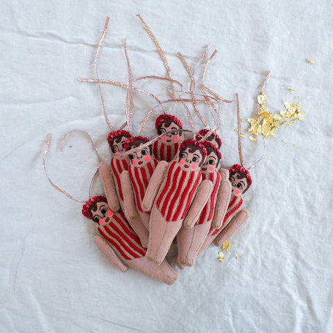 Chubby Carnival Babies - Cotton & Lavender filled Ornament