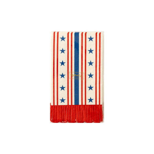 SSP932 - Stars and Stripes Scallop Dinner Napkin