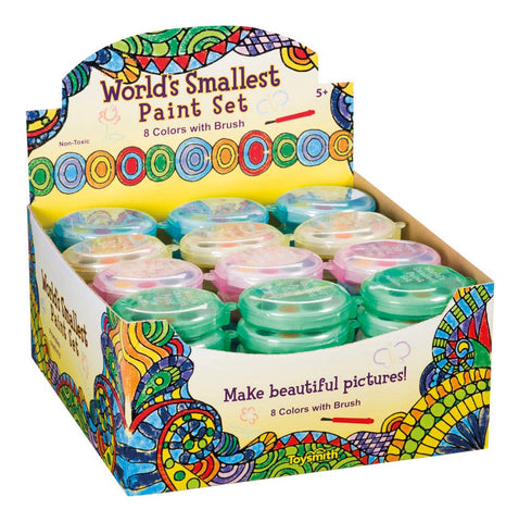 Mini Paint Set, 8 Colors With Brush