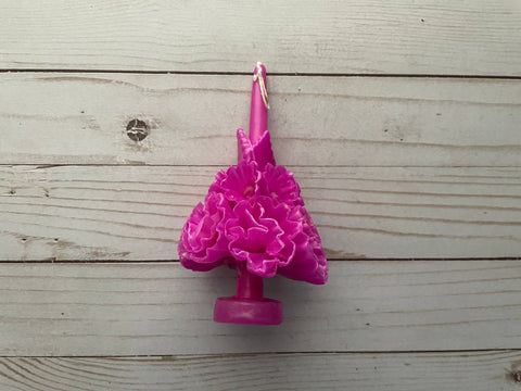 Fuschia Oaxaca Marigold Day of the Dead Candle