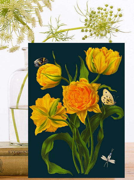 RS131P ~ Blank Botanical Greeting Card