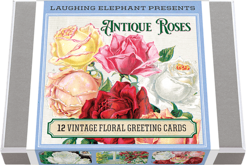 Antique Roses Greeting Card Box