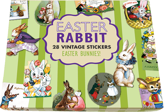 Easter Rabbit Sticker Box