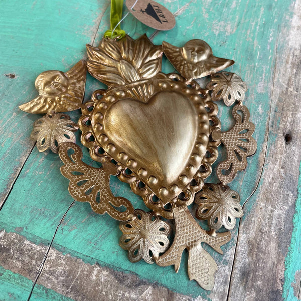 Cutout Sacred Heart Ornaments: A