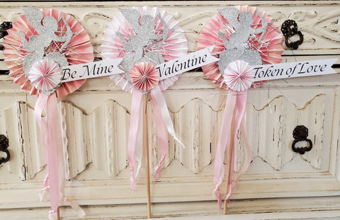 Valentine Wand Glitter Cupid: Light Pink Be Mine