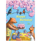 Friends with Cake Birthday Card