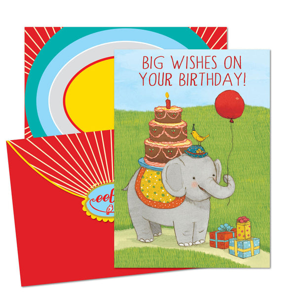 Sending Big Wishes Birthday Card