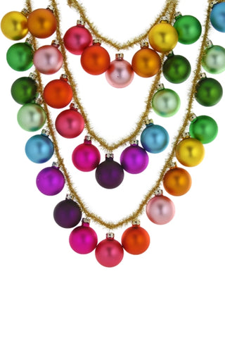 Rainbow Glass Ball Garland