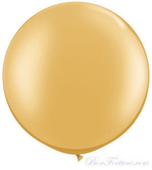 Pearl Round Balloon-Metallic Gold