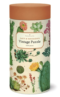 Vintage Style Puzzle-Cacti & Succulent