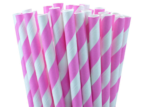 NAVY STRIPE PAPER STRAWS