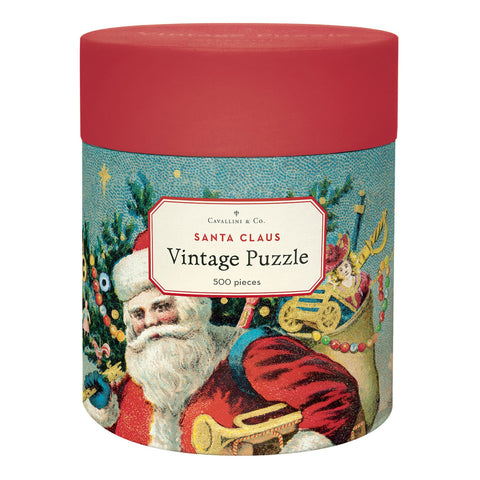 Vintage Style Puzzle-Santa
