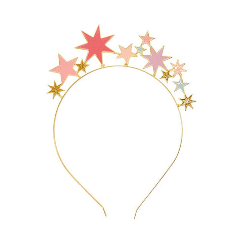Pink and Gold Star Headband Accessory