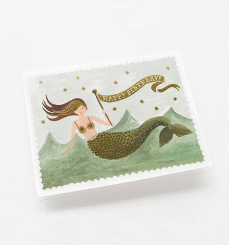 MERMAID BIRTHDAY GREETING CARD