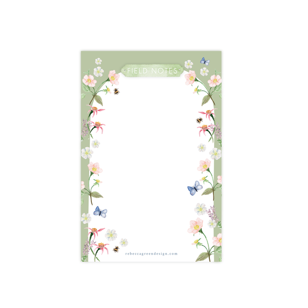 Field Notes Wildflower Watercolor Pocket Sized Notepad