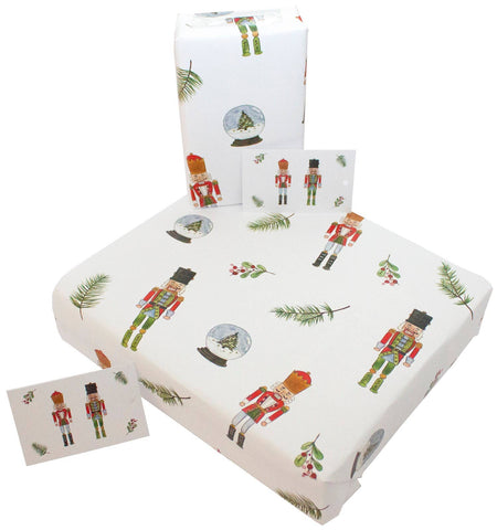 Christmas Tin Soldiers Wrapping Paper • 100% Recycled