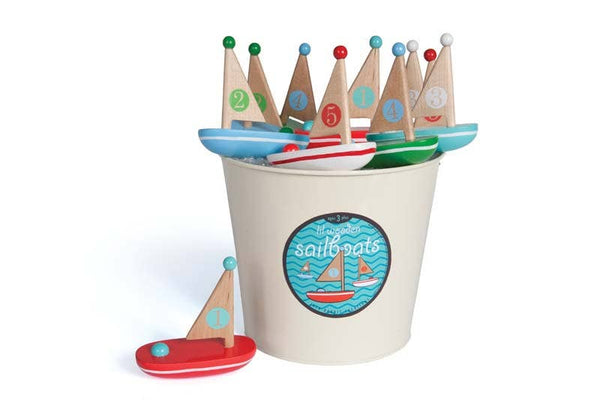 My Lil Wooden Sailboats - Set of 24
