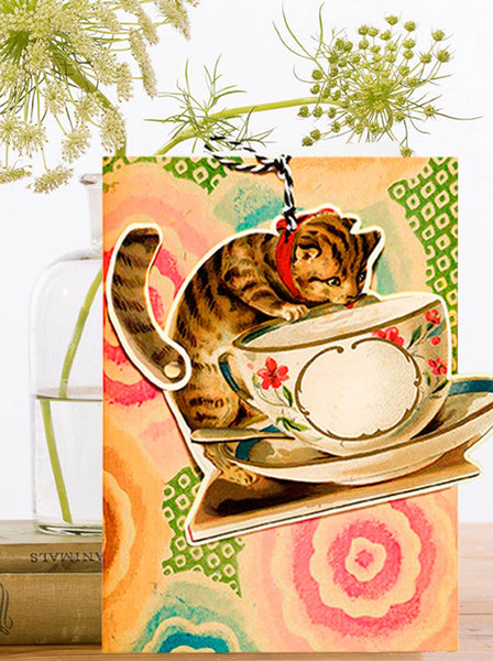 FD018P ~ Large Fandangle greeting card