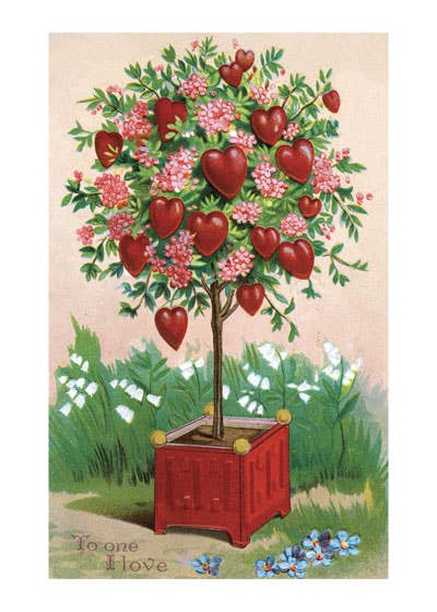 Hearts and Flowers on a Little Tree