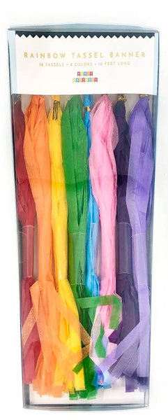 Rainbow Tassel Banner