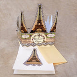 Greeting Card with Tiara, Birthday Queen, Paris