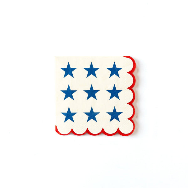 SSP835 - Stars with Scallop Edge 5" Napkin