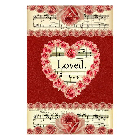 Postcard - Loved, Hearts, Roses, and Music