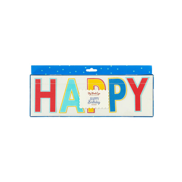 HBD806-Blue Birthday "Happy Birthday" Banner