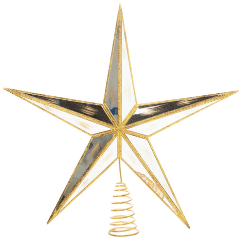 Antique Gold Mirror star tree topper
