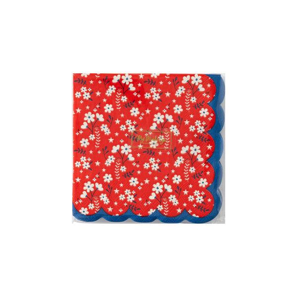SSP934 - Americana Floral Cocktail Napkin