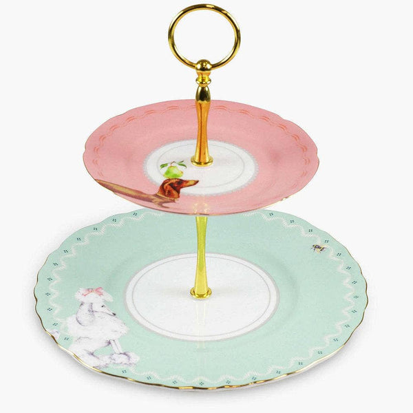 Pretty Puppies 2 Tier Cake Stand