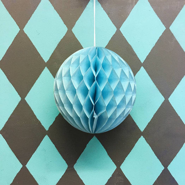 Paper Ball Decoration - Pale Blue
