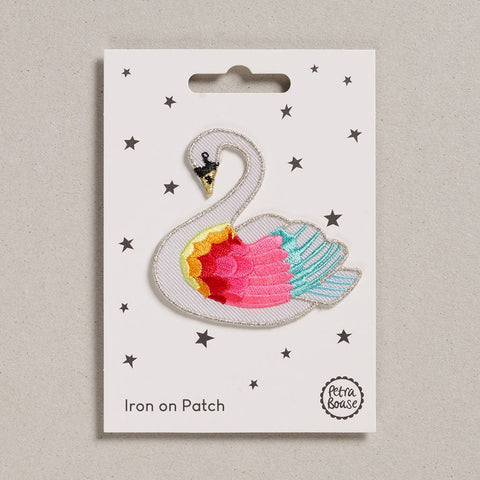 Iron on Patch - Rainbow Swan