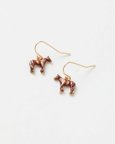 Enamel Horse Stud Earrings - Matchbox