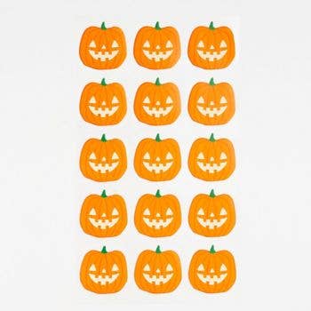 Glow in the Dark Pumpkin Stickers