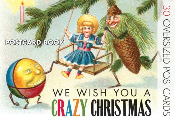 We Wish You a Crazy Christmas Postcard Book