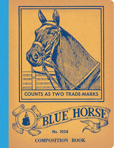 Blue Horse Vintage Notebook