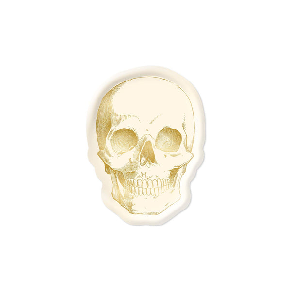 HNT844 - Happy Haunting Skull Shaped 8" Plate