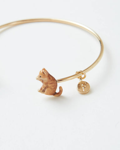 Enamel Cat Bangle - Matchbox