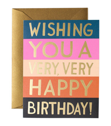 COLOR BLOCK BIRTHDAY CARD